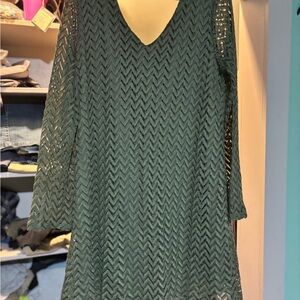Maurices Green Chevron Knit Dress
